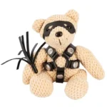 Bad kitty - SM Teddy - Nøkkelring Bamse med harness