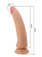 Pretty love - Sliding skin dildo 21 cm - Nude - Bilde 2