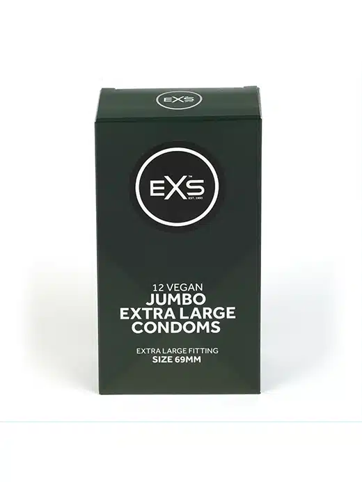 12EXSJUMBO-jumbo-exs-kondom-kondomer-condom-60mm-60-size-lateks-latex-prevensjon-sikkerhet_2 EXS - Jumbo - Store Kondomer - 12 stk - Bilde 1