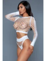 Be Wicked - Play With Me Bodystocking - Hvit - Bilde 2