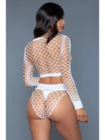 Be Wicked - Play With Me Bodystocking - Hvit - Bilde 4