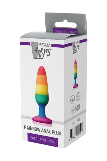 Dream toys - COLOURFUL LOVE - Buttplug regnbue - Small