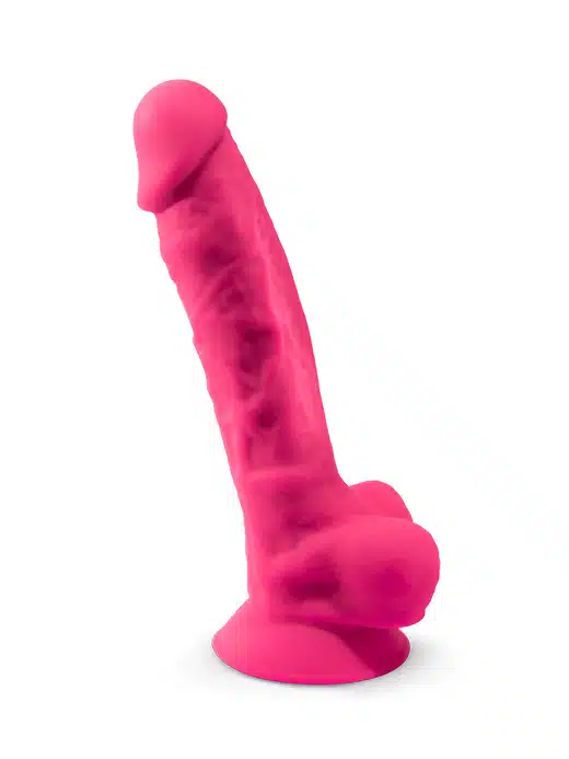 220819_Silexd_Silexpan_dildo_rosa_sexleketoy_sextoy_08 Silexd - Silikon Dildo - Model 1 - 8" - Rosa - Bilde 1