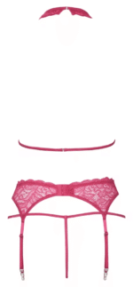 Cottelli Lingerie - Undertøysett med overdel og hofteholder - Rosa