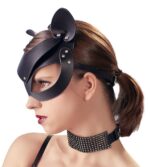 Bad Kitty - Cat Mask i fauxlær - Sort