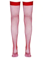 Cottelli Legwear - Nettingstrømper Hold-up - Rød - Bilde 3