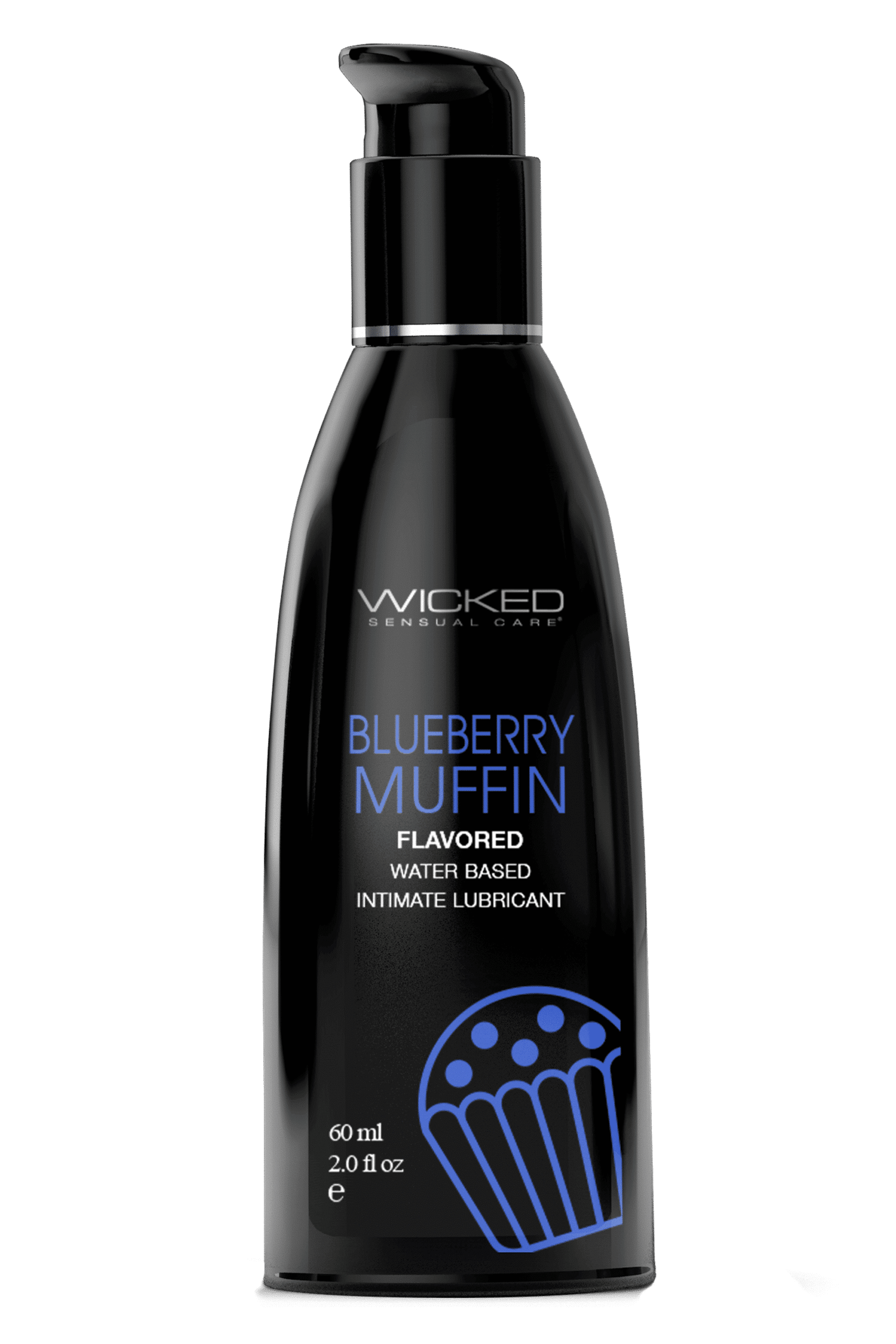 Wicked - Vannbasert glidemiddel - Blueberry Muffin - 60ml Wicked - Vannbasert glidemiddel - Blueberry Muffin - 60ml