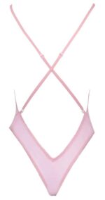 Kissable - Body med Broderinger - Rosa