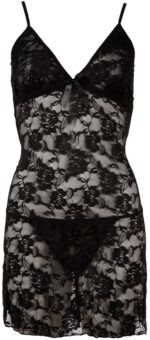 Cottelli Collection -  Neglisje med Blomsterblonder - Plus Size