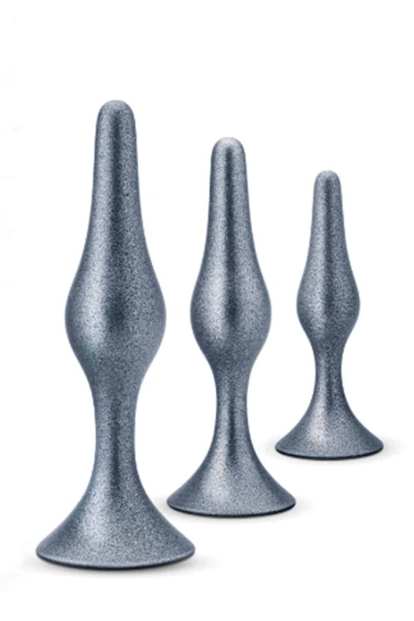 ANAL ADVENTURES ENESIS - Buttplug sett  - STELLAR SILVER