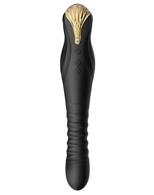 ZALO - King Black - Thrusting vibrator - sort