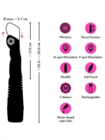 Couples Choice - G og P-spot thrusting vibrator - Sort - Bilde 15