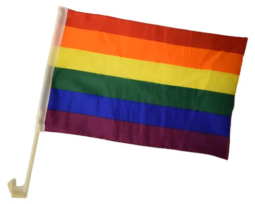 Pride - Rainbow Bilflagg - 2stk