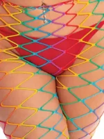 Pink Lipstick - Rainbow Stockings - Queen Size - Bilde 5