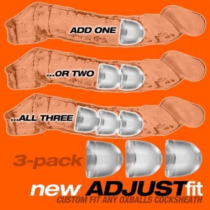Oxballs ADJUSTFIT INSERT - 3 pk tilbehør -  Transparent