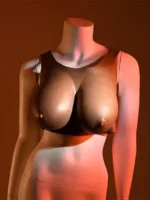 GENDER X - Breast Plate E-Cup - Bryst protese - Mørk hudfarge - Bilde 5