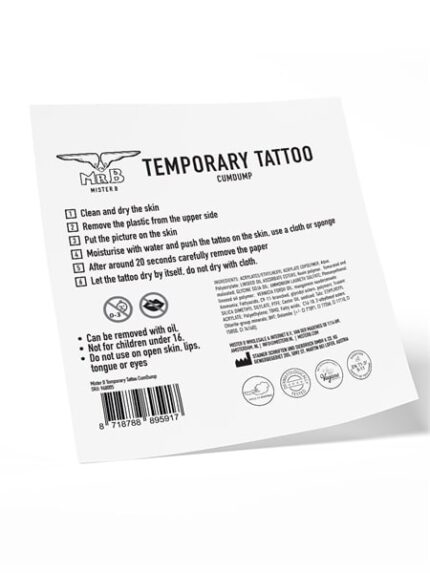 Mister B - Midlertidig Tatovering - CumDump