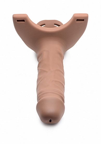 Size matters - Hul silikon strap-on dildo - Lyshudfarge