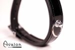 Avalon - SECRET - Collar med blank overflate og O-ring - Sort