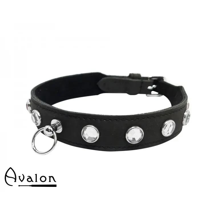 AVA0148-collar-med-stener-01 Avalon - DEVOTION - Collar med Blanke Stener og O-ring - Bilde 1