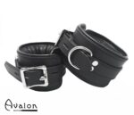 Avalon - ALCHEMY - Polstrede Fotcuffs - Sort