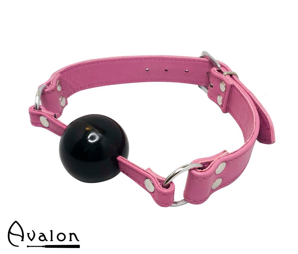 Avalon - QUIET - Rosa Gag med Sort Ball 40 mm Avalon - QUIET - Rosa Gag med Sort Ball 40 mm