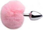 BQS - Rosa kaninhale buttplug i metall