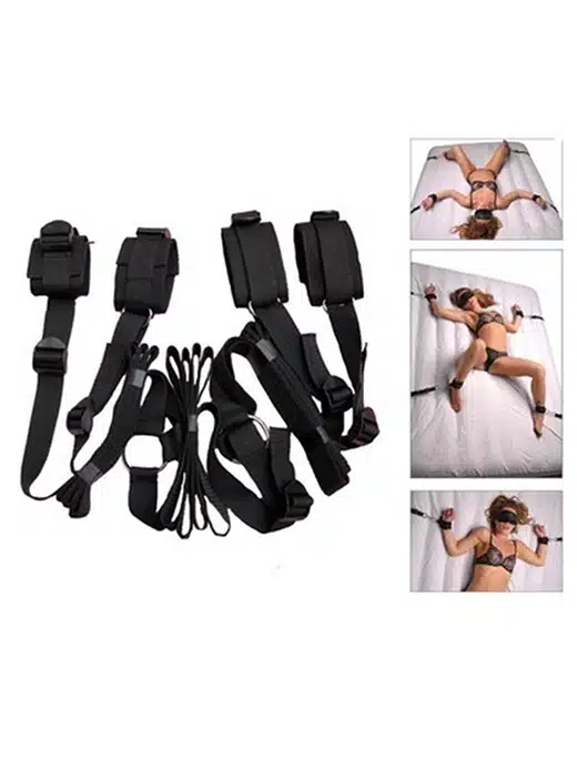 BQS3125-under-sengen-sett-bed-set-under-the-bed-bondage-bdsm_2 BQS - Bondage sett til seng - Bilde 1