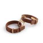 Crave - ICON cuff - Armbånd og cuffs i lær - Brun og Gull - Bilde 2