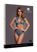 Le Desir - Key-Hole Fishnet Undertøysett - XS-XL - Blå
