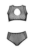 Le Desir - Key-Hole Fishnet Undertøysett - One Size