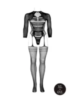 Le Desir - Catsuit med ermer og mønster - Queen Size - XL til 4XL - Bilde 3