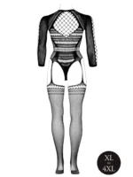 Le Desir - Catsuit med ermer og mønster - Queen Size - XL til 4XL - Bilde 5