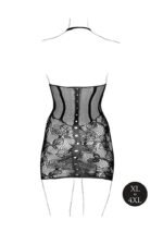 Le Desir - Kort halterneck minikjole med korsett detaljer - XL-4XL