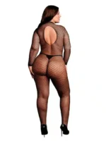 Le Desir - Fishnet Catsuit med lange ermer - Queen Size - XL til 4XL - Bilde 2