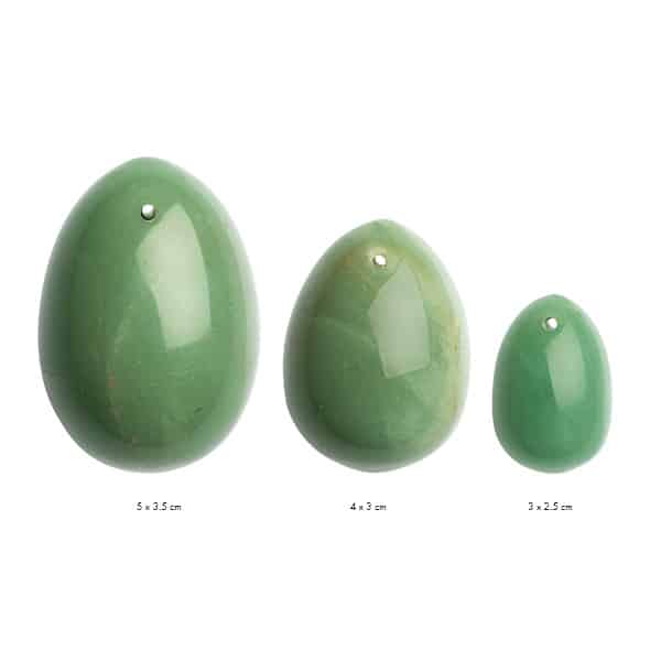 La Gemmes - Yoni egg Set Jade - Vaginakuler Grønn La Gemmes - Yoni egg Set Jade - Vaginakuler Grønn