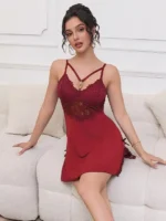 Gnist - Babydoll med stropper - burgunder - Bilde 22