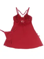 Gnist - Babydoll med stropper - burgunder - Bilde 14