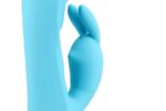 Loveline - Ribbed Ultra Soft Silicone Rabbit Vibrator - Turkis