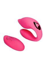Loveline - Parvibrator med fjernkontroll - Rosa