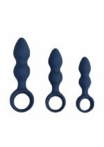 Loveline - Teardrop - Buttplug - Mørk blå - Large