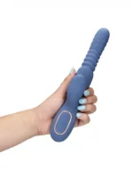 Loveline - Roterende thrusting rabbitvibrator med varme - Blå - Bilde 12