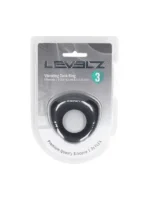 Levelz - 3 - Penisring med vibrasjon - Sort - Bilde 2