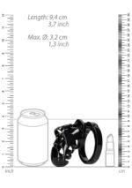 Man Cage - Model 25 - Kuklås 3,5" 9 cm - Sort