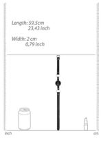Ouch! Black & White - Ballgag med pustehull - Sort