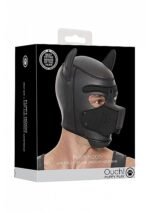 Ouch! Puppy Play - Hundemaske i Neopren - Sort