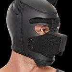 Ouch! Puppy Play - Hundemaske i Neopren - Sort