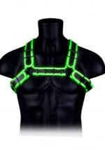 Ouch! Chest Bulldog Harness - Glow In The Dark
