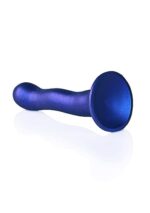OUCH! - Ultra Soft Silicone - Dildo med sugekopp - 17 cm - Blå