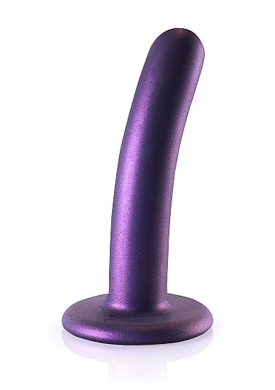 OUCH! - Smooth Silicone - Enkel dildo med sugekopp - Lilla